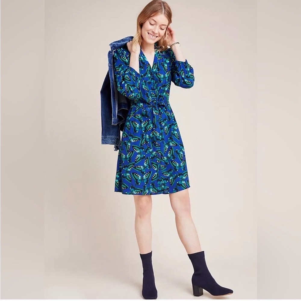 Anthropologie Maeve Pippa Butterfly Dress